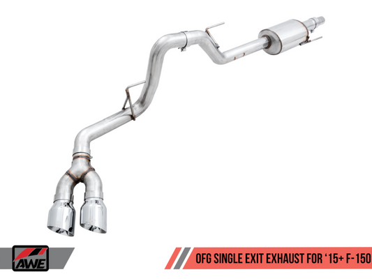 AWE Tuning 2015+ Ford F-150 0FG Single Exit Performance Exhaust - 3015-22066-C-Dub Tech