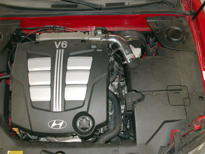 K&N 03 Hyundai Tiburon 2.7L-V6 Silver Typhoon Short Ram Intake - 69-5300TS