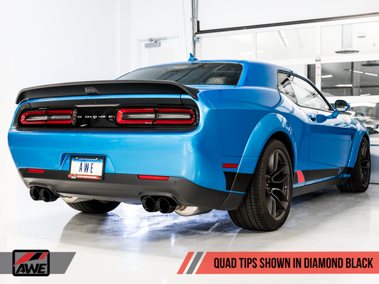 AWE Tuning 2015+ Dodge Challenger 6.4L/6.2L SC Resonated Touring Edition - 3015-43146-C-Dub Tech