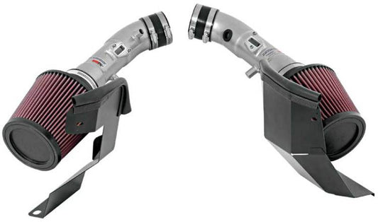 K&N 07-08 G35 Dual Silver Typhoon Short Ram Intakes - 69-7082TS
