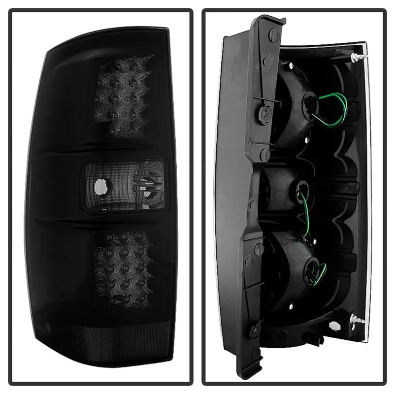 Xtune Mc Yukon/Yukon Denali 07-14 LED Tail Lights Black Smoked - 9033926