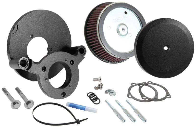 K&N 99+ Harley Davidson Street Metal Intake System - Hammer - RK-3933B