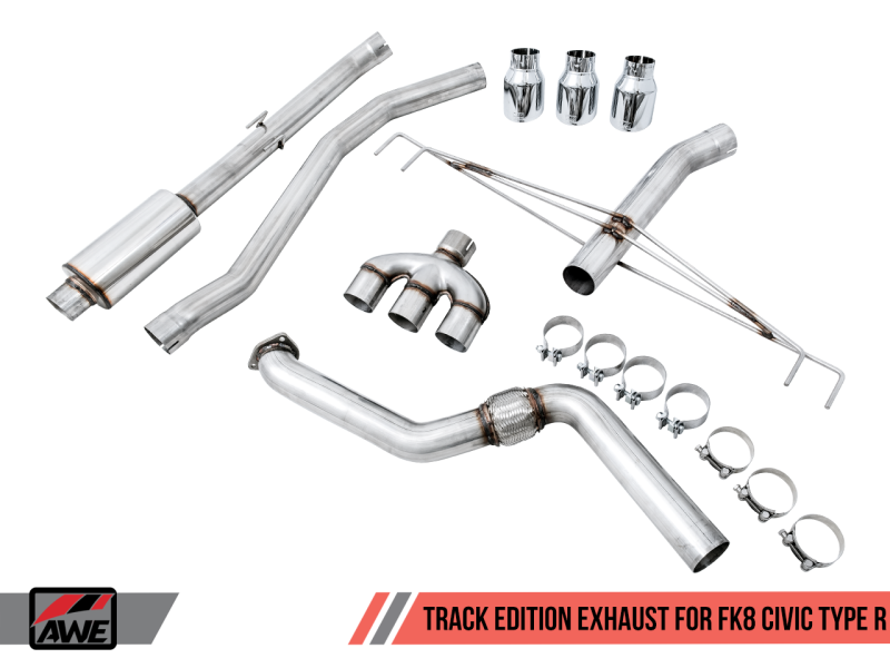 AWE Tuning 2017+ Honda Civic Type R Track Edition Exhaust - 3020-52000-C-Dub Tech