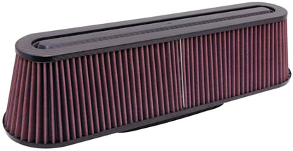 K&N Filter Universal Air Filter Carbon Fiber Top/Base Oval FLG. - RP-5161