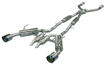 HKS Infiniti Q50 Hybrid VQ37 Dual Hi-Power Titanium Tip Catback - 32009-KN001