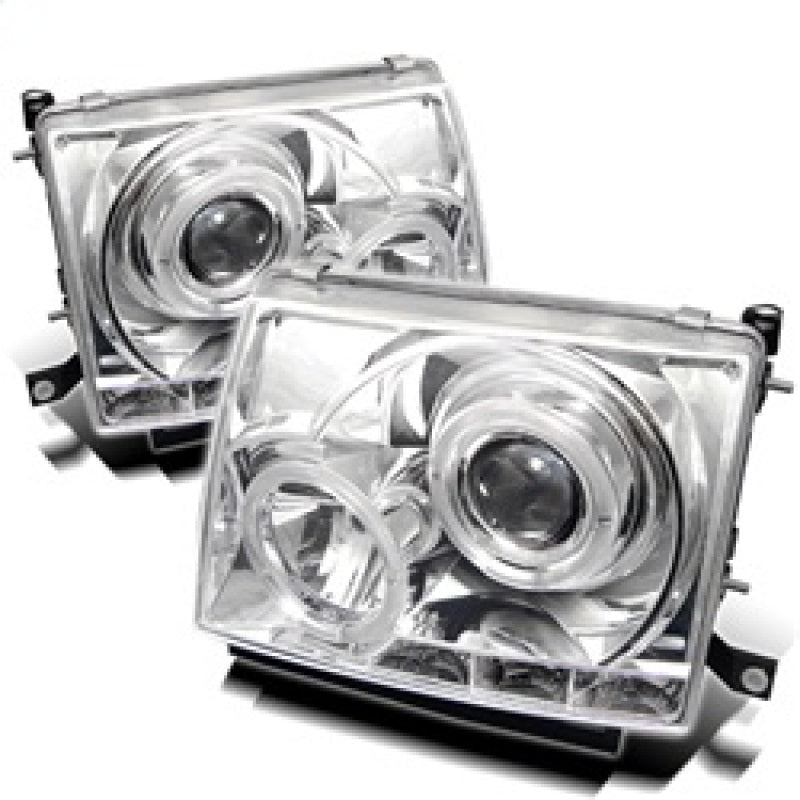 Spyder Toyota Tacoma 97-00 Projector Headlights LED Halo LED Chrome - 5011954