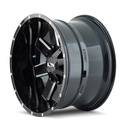 ION 141 18X9 0 8x180 GLOSS BLACK MILLED