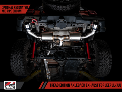 AWE Tuning 2018+ Jeep Wrangler JL/JLU Tread Edition Axle-Back Dual - 3015-32001-C-Dub Tech