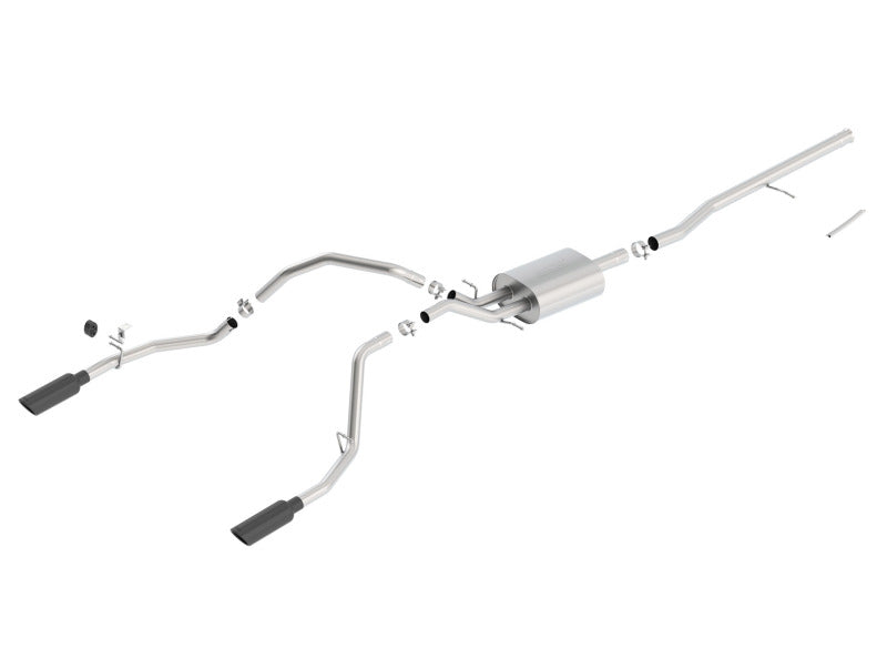 Borla 14 Sierra 1500 C/B S-Type Exh/2.75in Into Dual 2.25in - 140536BC