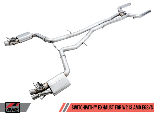 AWE Tuning Mercedes-Benz W213 AMG E63/S Sedan/Wagon SwitchPath Exhaust System - 3025-31044-C-Dub Tech