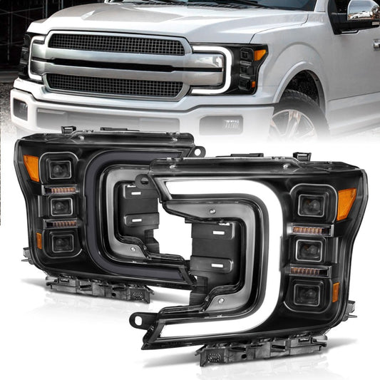 Anzo 18-20 Ford F-150 Full Led Projector Smoke Bar Style - 111520