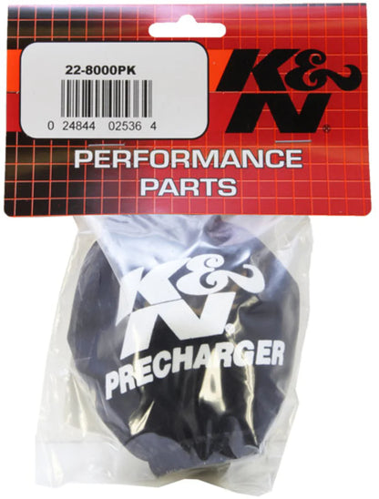 K&N Universal Precharger Air Filter Wrap - Round Straight - - 22-8000PK