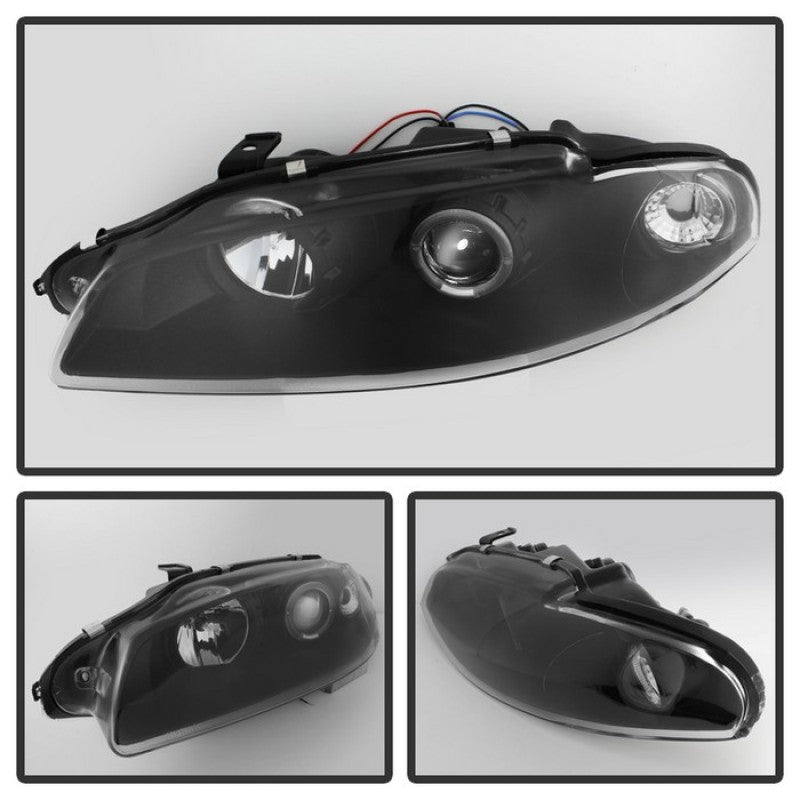 Spyder Mitsubishi Eclipse 97-99 Projector Headlights LED Halo Black High - 5011473