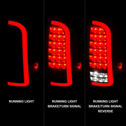 ANZO 05-15 Toyota Tacoma Full LED Tail Lights w/Light Bar - 311427-C-Dub Tech