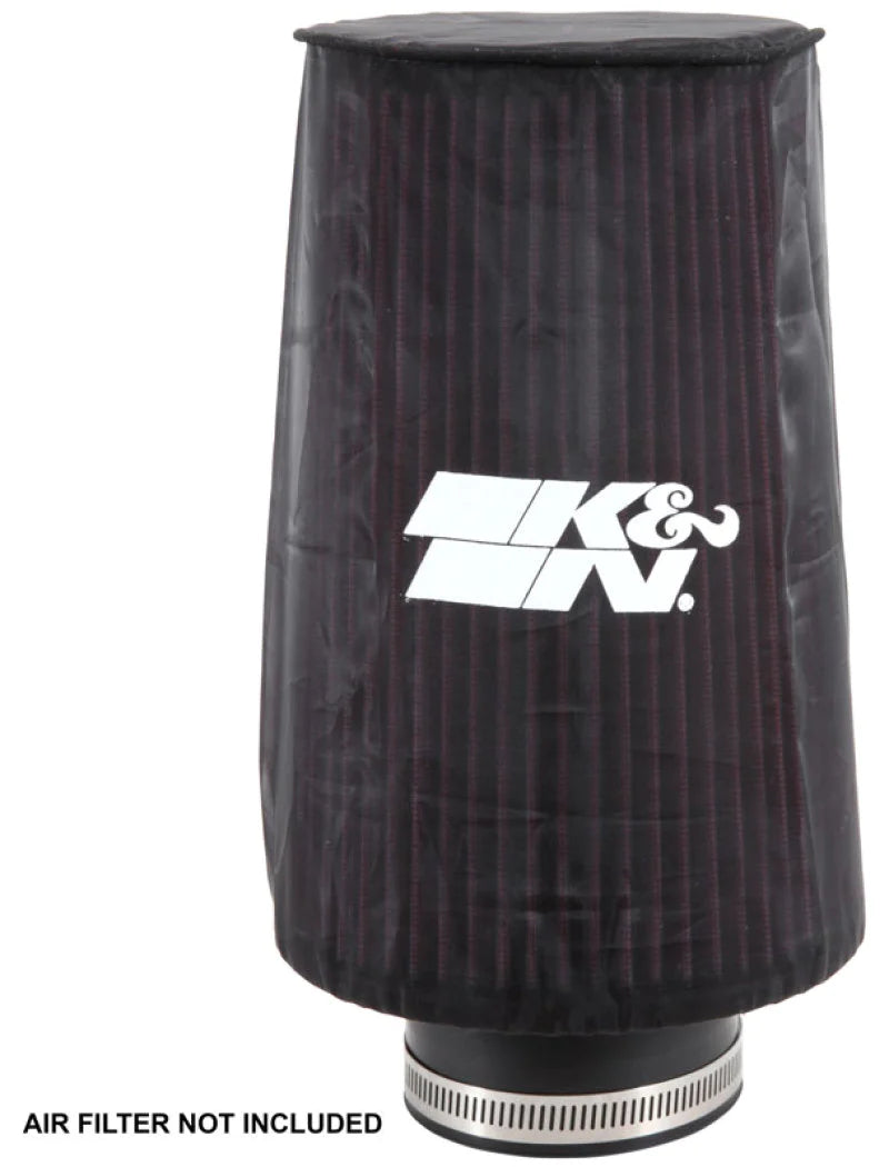 K&N Universal Round Tapered Filter Wrap - Black - 6in - RE-0810PK