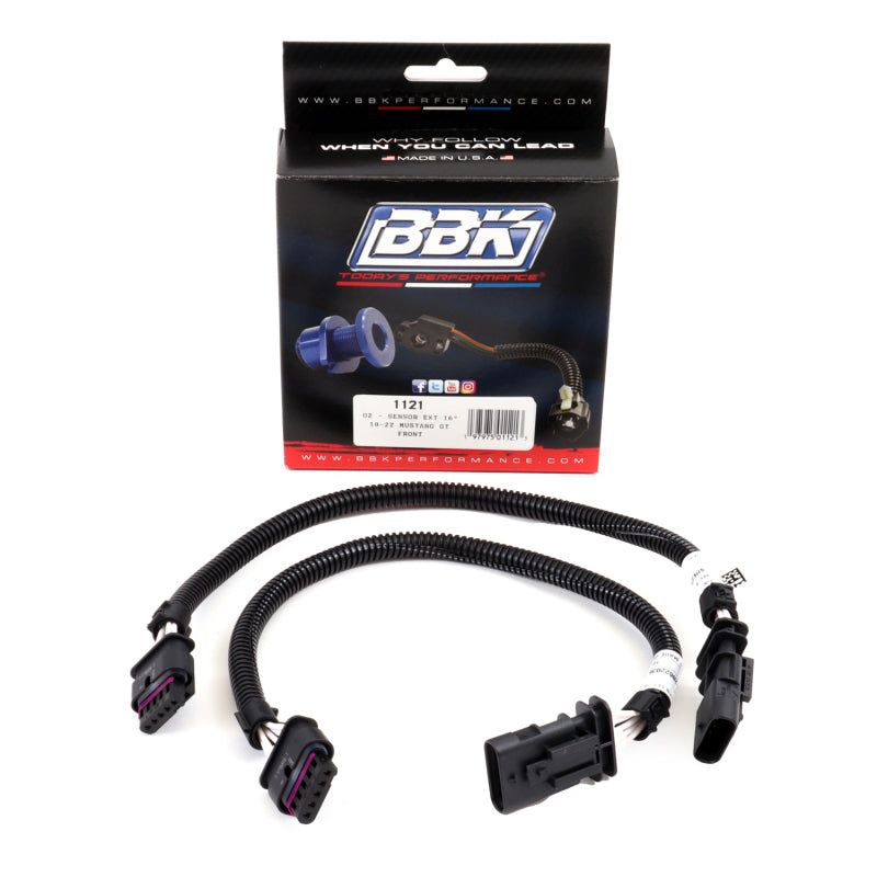 BBK 18-20 Ford Mustang GT O2 Sensor Wire Harness Extensions - 1121-C-Dub Tech