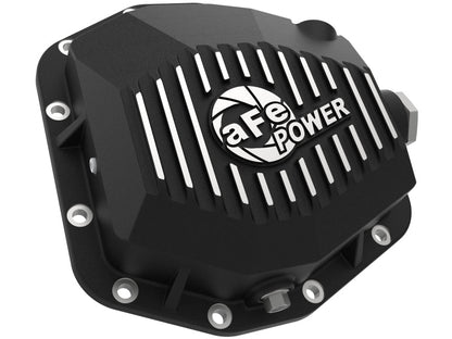 aFe Street Series Rear Differential Cover Black w/Machined Fins 20+ - 46-71190B