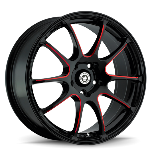 KONIG ILLUSION BLACK/BALL CUT RED