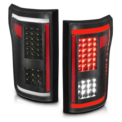 ANZO 2015-2017 Ford F-150 LED Taillights Black - 311285-C-Dub Tech