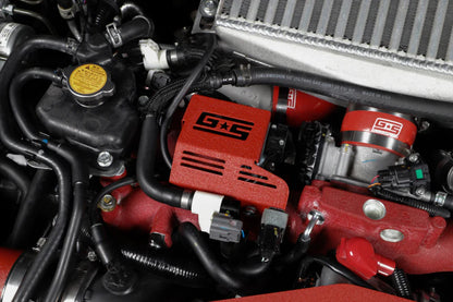 GrimmSpeed 08-21 Subaru STI Boost Control Solenoid Cover - Red - 112000.1