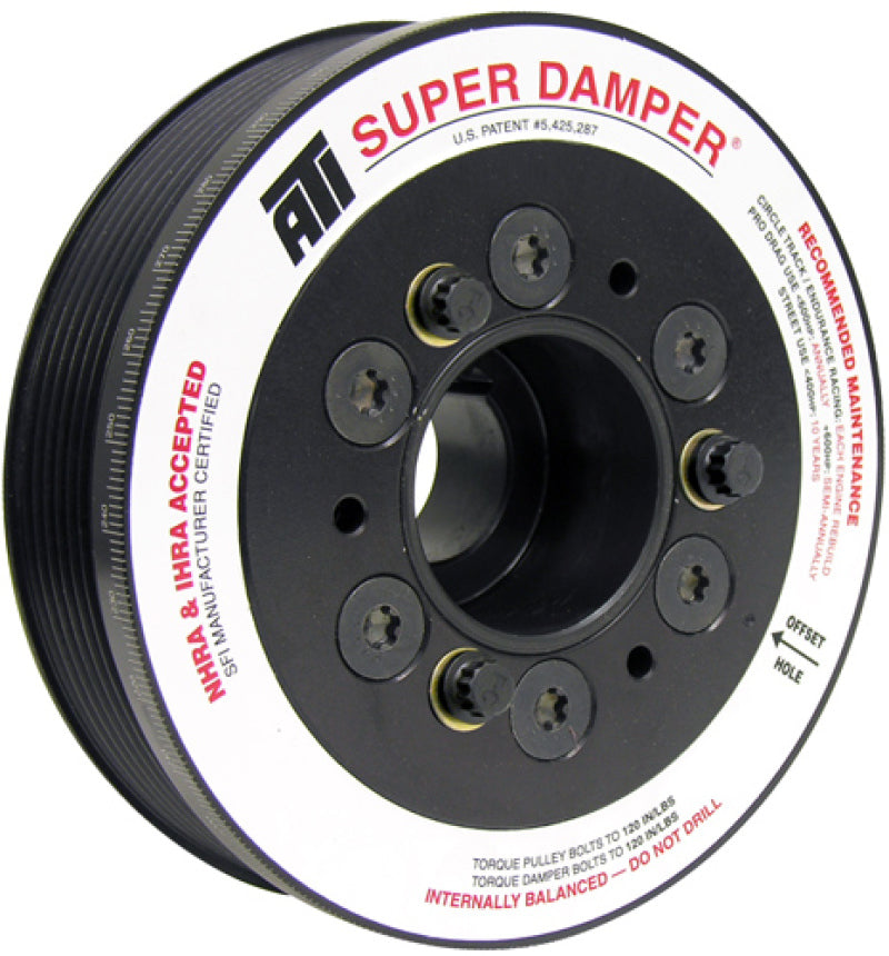 ATI Damper - 5.67in - Alum - 6 Grv - - ATI918253-C-Dub Tech