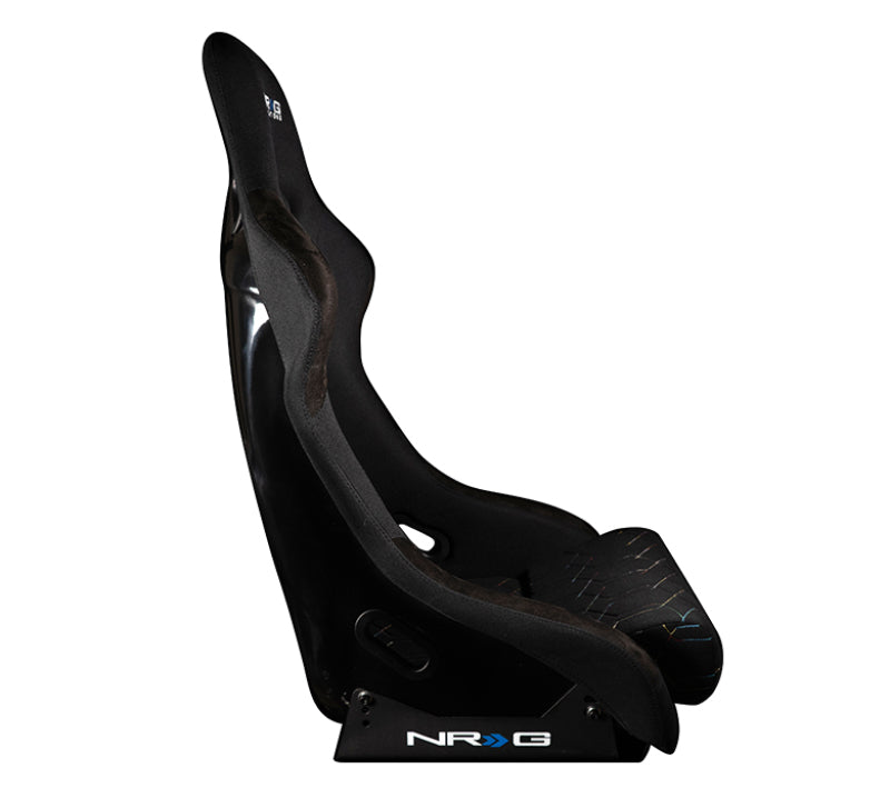 NRG FRP Bucket Seat (Black w/ Multi Color Geometric Pattern) - FRP-300-MGEO-BK