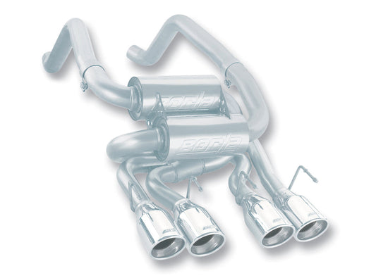 Borla 05-08 Corvette Convertible/Coupe 6.0L/6.2L 8cyl SS S-Type Exhaust (REAR - 11744-C-Dub Tech