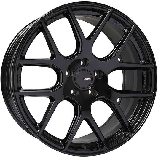 Enkei XM-6 17x7.5 5x114.3 40mm Offset 72.6mm Bore Gloss Black - 531-775-6540BK