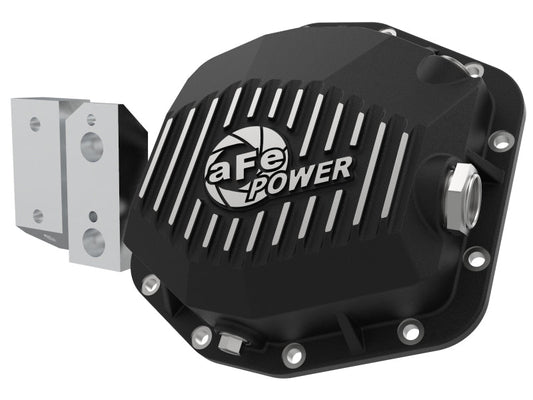 aFe Street Series Rear Differential Cover Black w/Machined Fins 20+ - 46-71190B