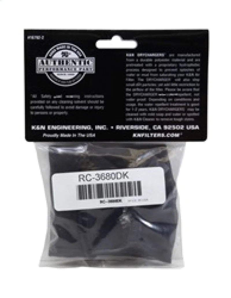 K&N Drycharger Black Air Filter Wrap - RC-3680DK