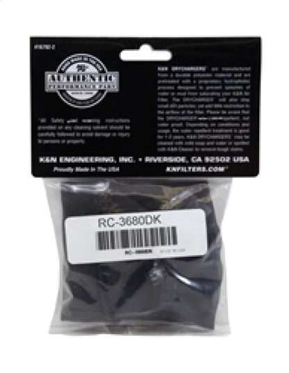 K&N Drycharger Black Air Filter Wrap - RC-3680DK