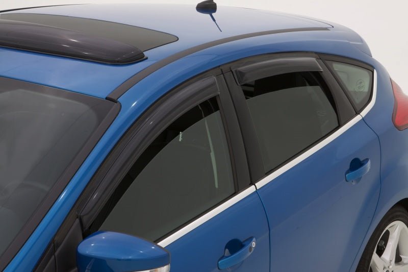 AVS 12-18 Ford Focus Ventvisor Outside Mount Window Deflectors 4pc - 94373-C-Dub Tech