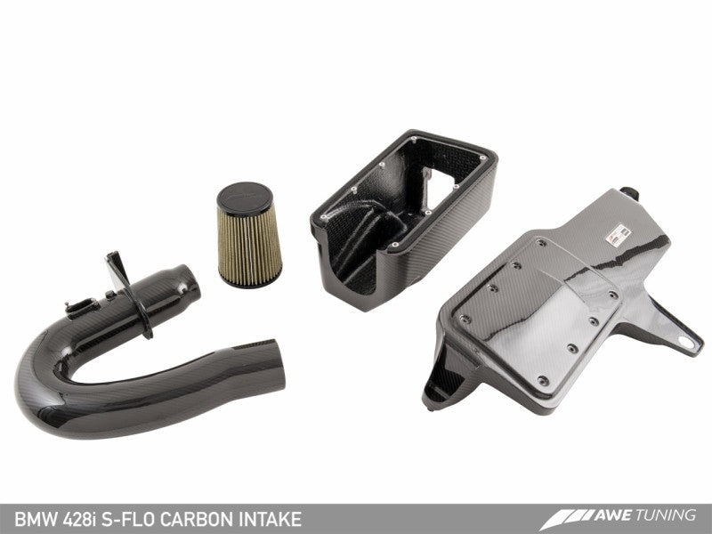 AWE Tuning BMW 228i/320i/328i/428i S-FLO Carbon Intake - 2660-13034-C-Dub Tech