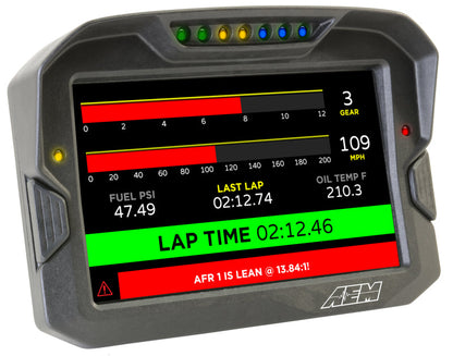 AEM CD-7 Logging Race Dash Carbon Fiber Digital Display (CAN - 30-5701