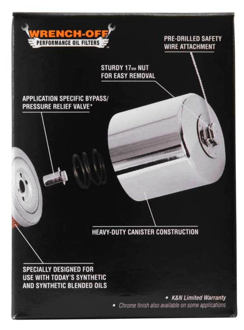 K&N Oil Filter 02-10 Harley Davidson VRSC 3in OD x - KN-174C