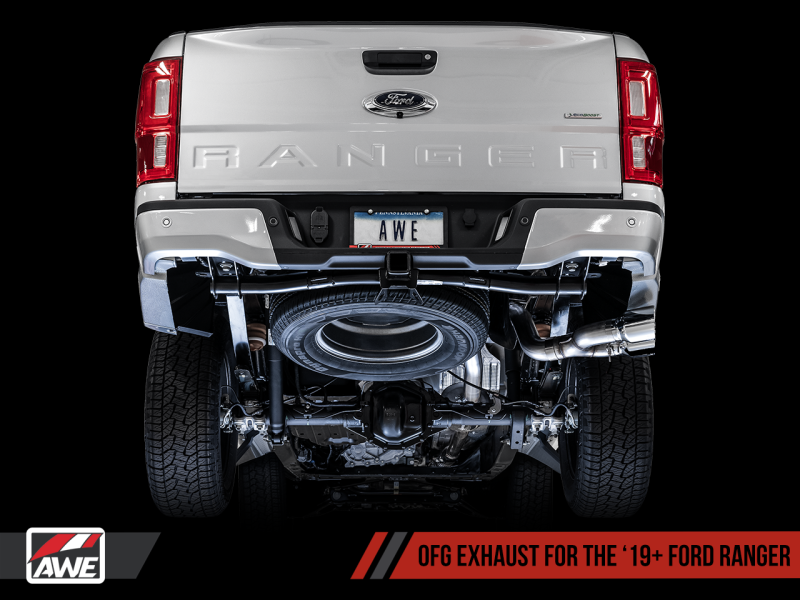 AWE Tuning 2019+ Ford Ranger 0FG Performance Exhaust System w/Chrome - 3015-22072-C-Dub Tech