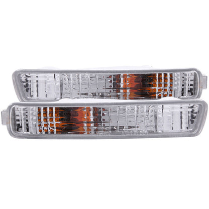 ANZO 1994-1995 Honda Accord Euro Parking Lights Chrome - 511008-C-Dub Tech