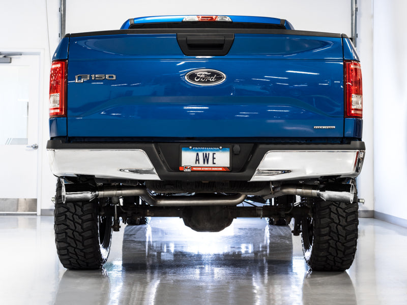 AWE Tuning 2015+ Ford F-150 0FG Dual Exit Performance Exhaust - 3015-32104-C-Dub Tech