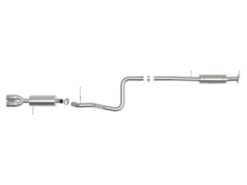 aFe Takeda Series 2 1/2in 304 SS Cat-Back 14-19 Ford - 49-33140-P-C-Dub Tech