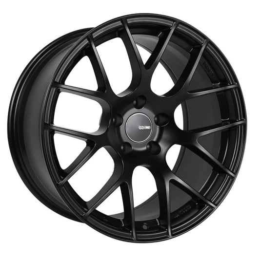 Enkei Raijin 19x8 45mm Offset 5x112 Bolt Pattern 72.6 Bore - 467-980-4445BK