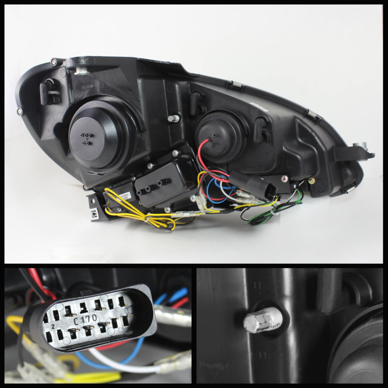 Spyder Mercedes Benz W204 C-Class 12-13 Projector Halogen Model- DRL - 5074249
