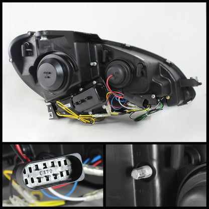 Spyder Mercedes Benz W204 C-Class 12-13 Projector Halogen Model- DRL - 5074249
