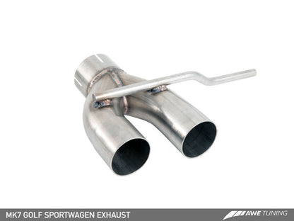 AWE Tuning VW MK7 Golf SportWagen Track Edition Exhaust w/Diamond - 3020-23020-C-Dub Tech