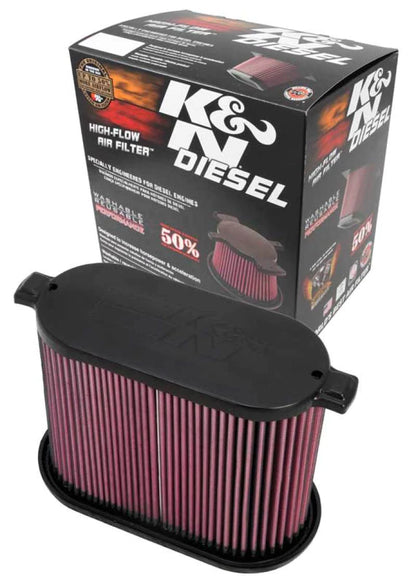 K&N 08-10 Ford F250 Super Duty 6.4L Drop In Air - E-0785