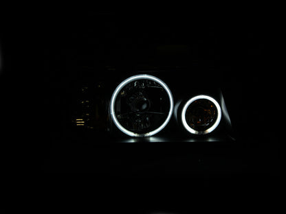 ANZO 2001-2011 Ford Ranger Projector Headlights w/ Halo Black (CCFL) - 111152-C-Dub Tech