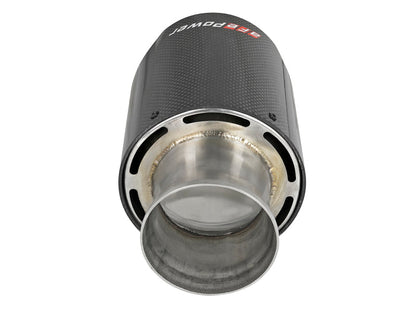 aFe MACH Force-XP 4-1/2in Carbon Fiber OE Replacement Exhaust Tips - 49C32068-C-C-Dub Tech