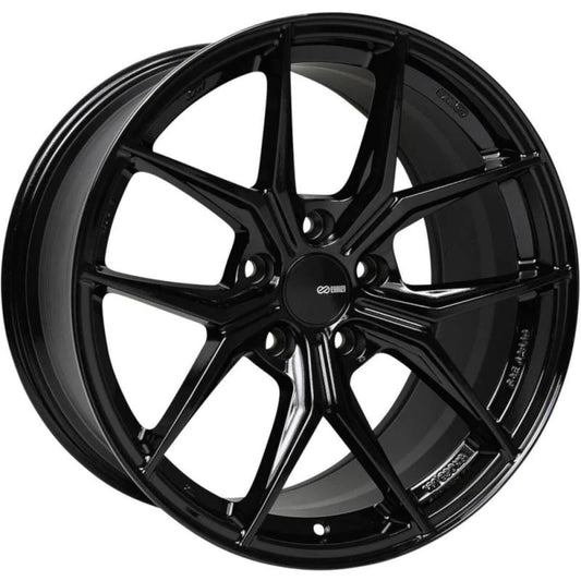 Enkei TSR-X 20x8.5 40mm Offset 5x120 BP 72.6mm Bore Gloss - 529-285-1240BK