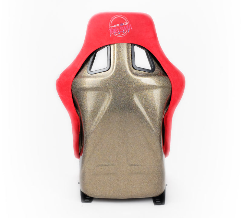 NRG FRP Bucket Seat ULTRA Edition - Large (Red Alcantara/Gold - FRP-302RD-ULTRA