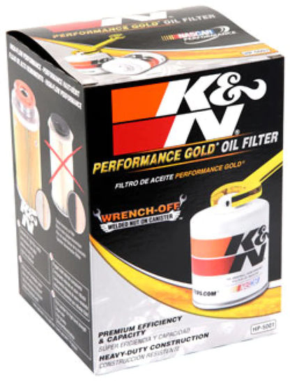 K&N Oil Filter OIL FILTER; RACING, 4-5/8inOD, 6-11/16inH - HP-5001