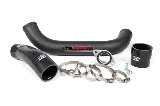 GrimmSpeed 15-17 Subaru WRX TMIC Charge Pipe Kit - Black - 090113